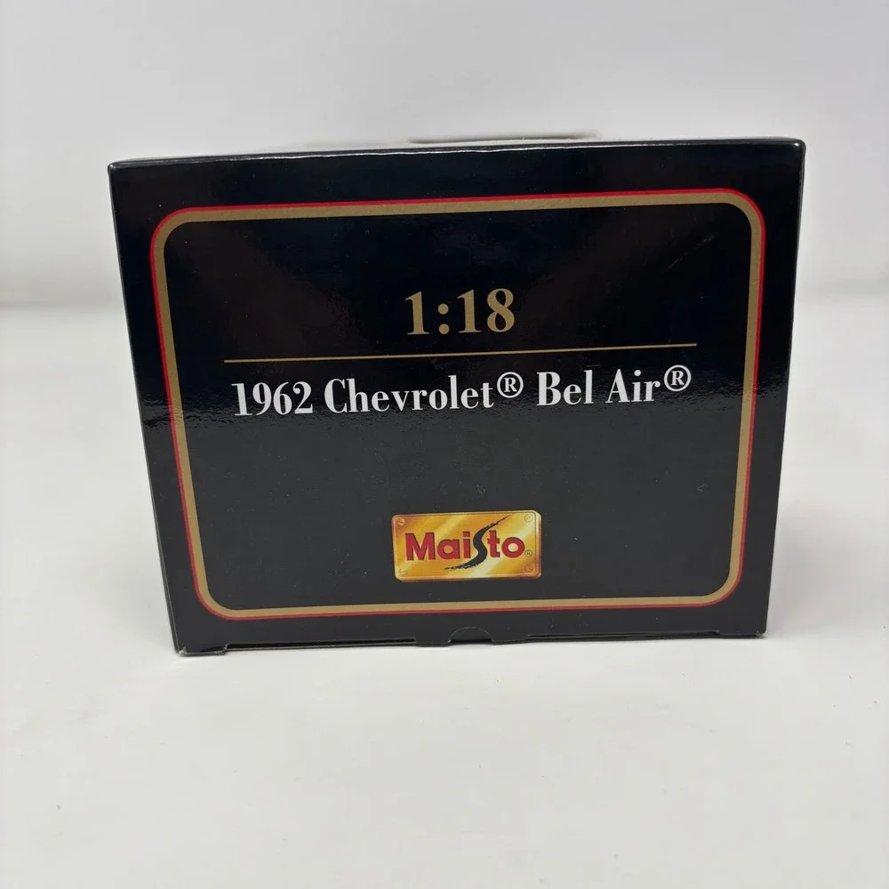 1962 Chevrolet Bel Air Red 1:18 Maisto Special Edition Diecast Open Box